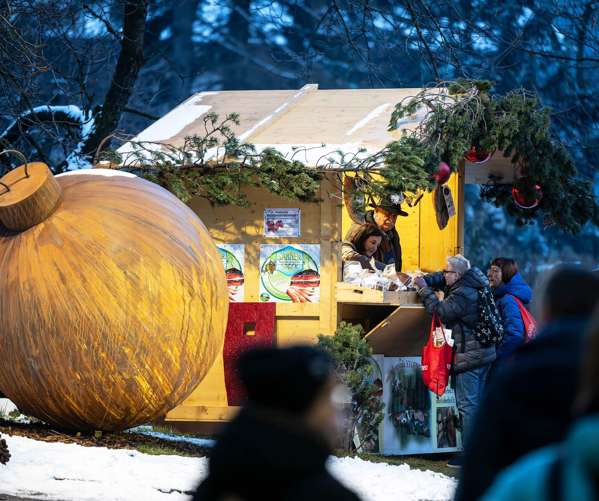 Blick zum Alpenadvent Sarntal