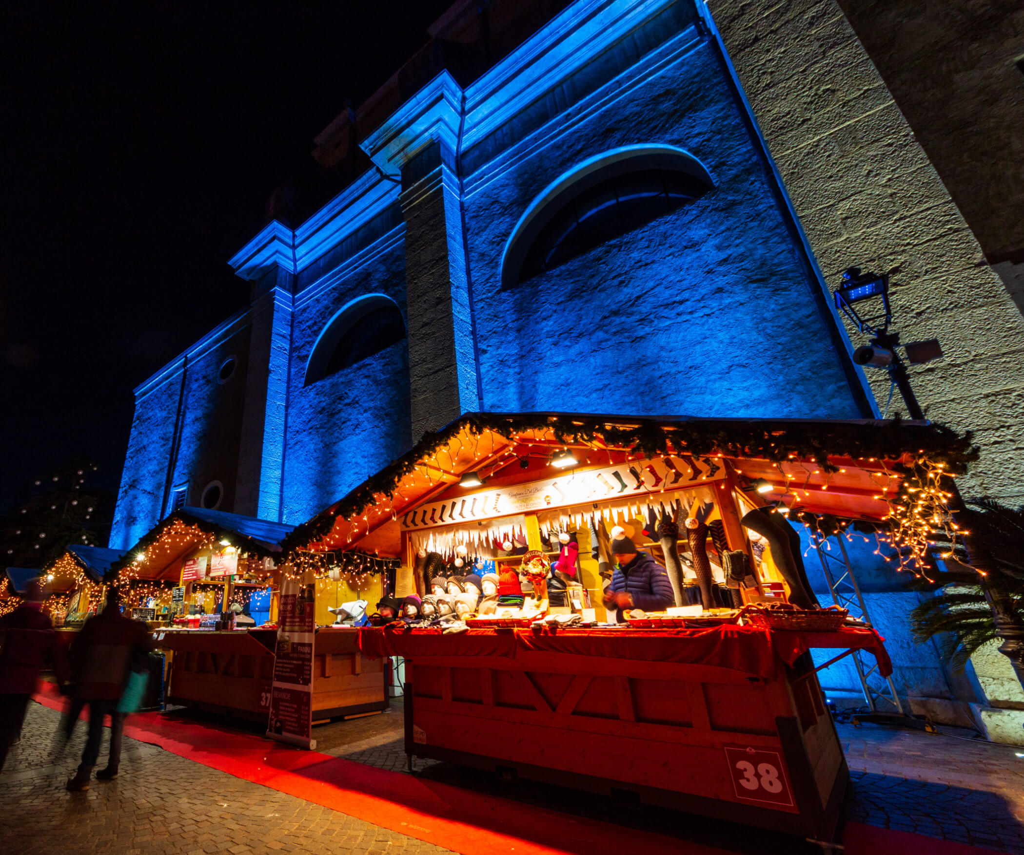 Light-Show in Arco - Weihnachtsmarkt
