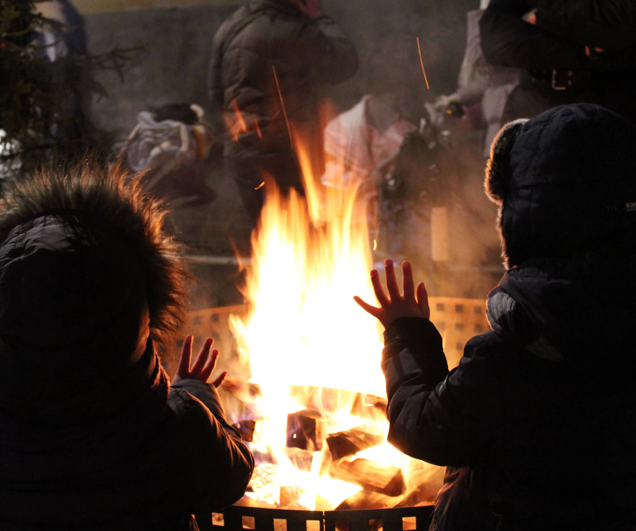 Weihnachtsmarkt Bruneck - Feuerschale