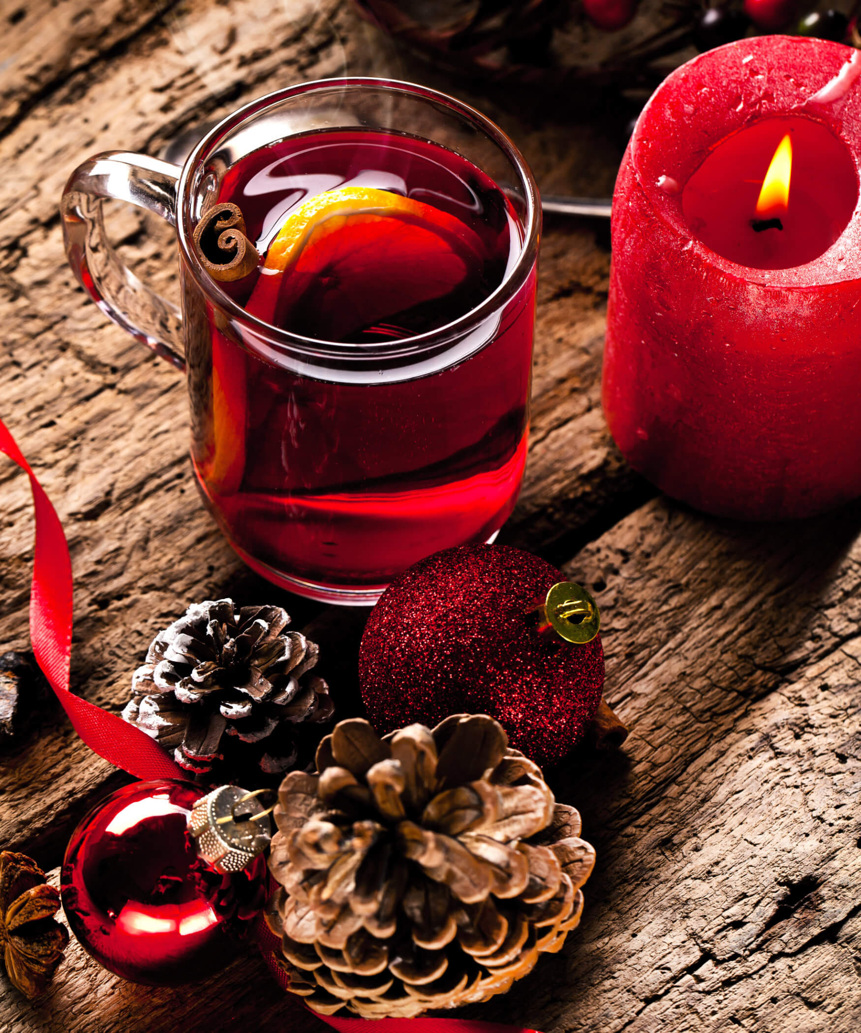 Weihnachtsdekoration in Cortina